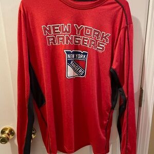 New York Rangers Red Long Sleeve Shirt